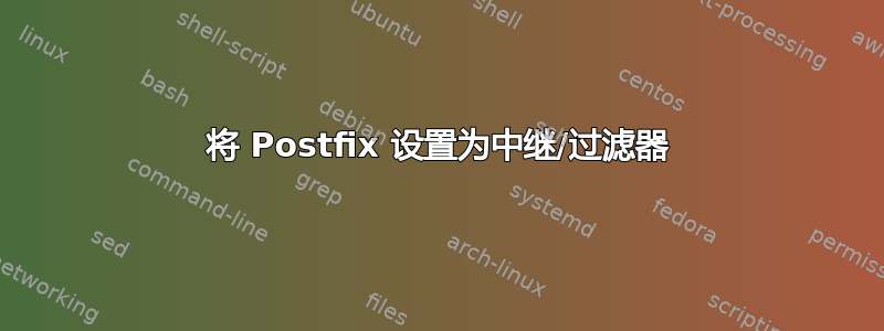 将 Postfix 设置为中继/过滤器