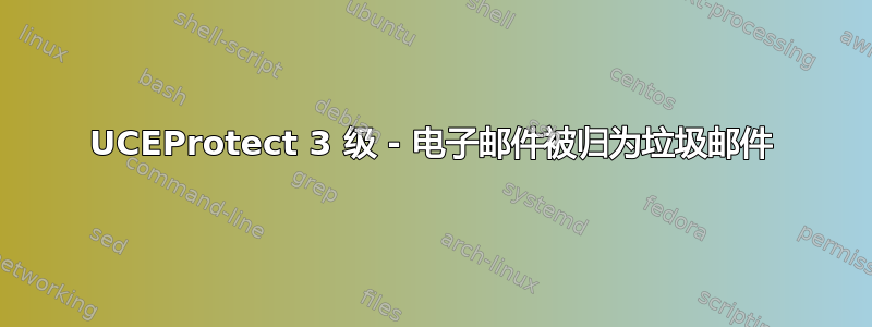 UCEProtect 3 级 - 电子邮件被归为垃圾邮件