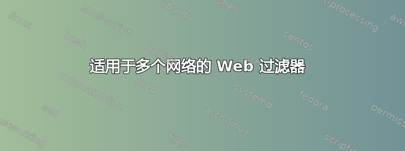 适用于多个网络的 Web 过滤器 