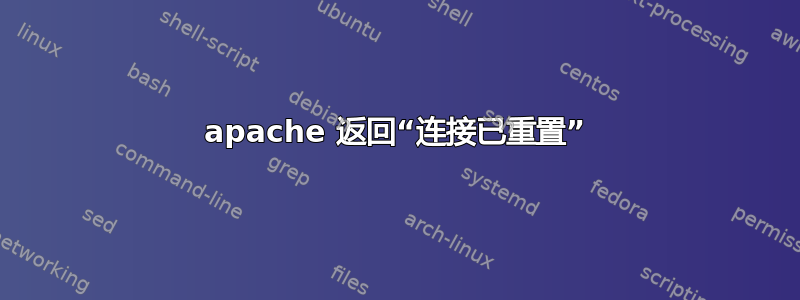 apache 返回“连接已重置”