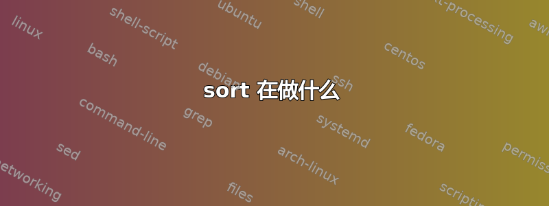 sort 在做什么