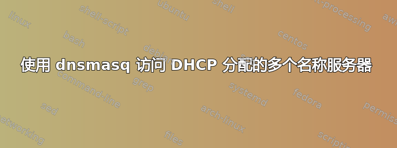 使用 dnsmasq 访问 DHCP 分配的多个名称服务器