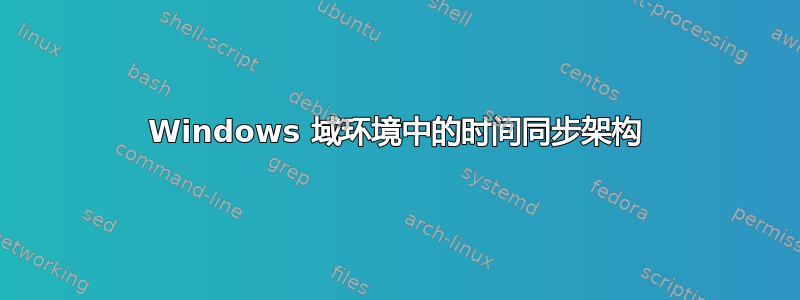 Windows 域环境中的时间同步架构