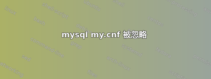 mysql my.cnf 被忽略