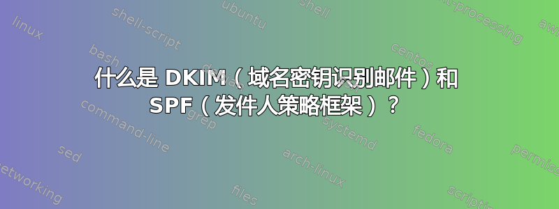 什么是 DKIM（域名密钥识别邮件）和 SPF（发件人策略框架）？