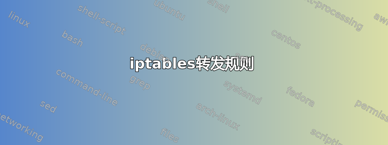 iptables转发规则