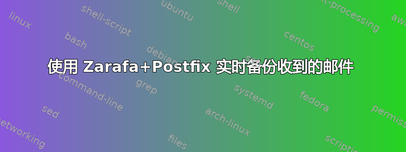 使用 Zarafa+Postfix 实时备份收到的邮件