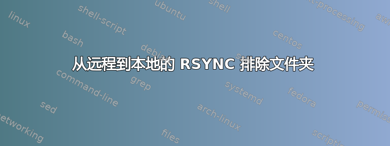 从远程到本地的 RSYNC 排除文件夹