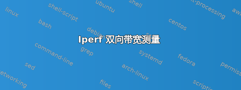 Iperf 双向带宽测量