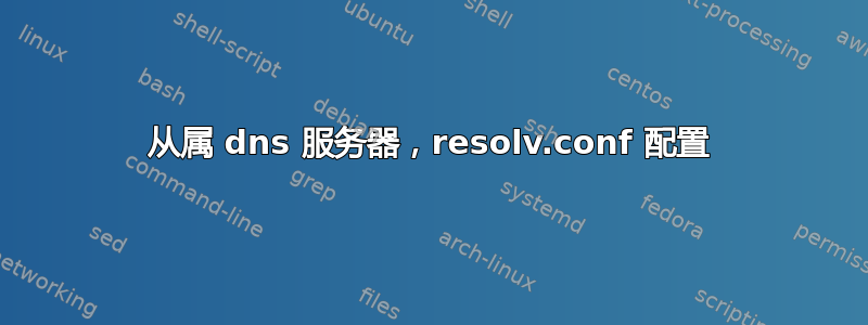 从属 dns 服务器，resolv.conf 配置