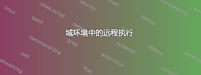 域环境中的远程执行