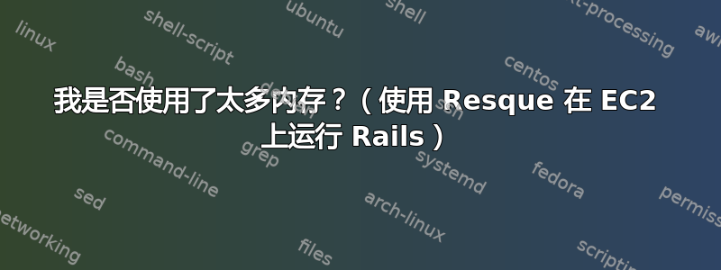 我是否使用了太多内存？（使用 Resque 在 EC2 上运行 Rails）