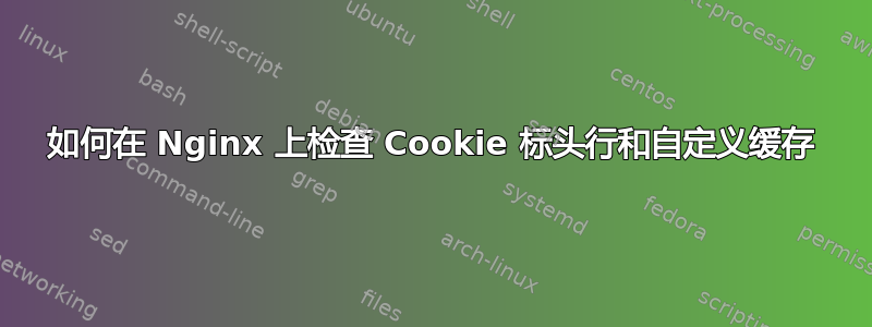 如何在 Nginx 上检查 Cookie 标头行和自定义缓存