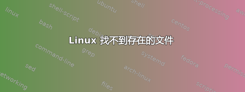 Linux 找不到存在的文件