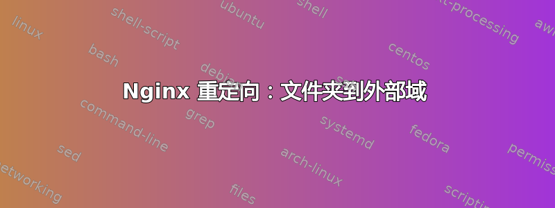 Nginx 重定向：文件夹到外部域