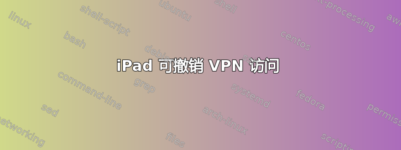 iPad 可撤销 VPN 访问