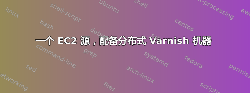 一个 EC2 源，配备分布式 Varnish 机器