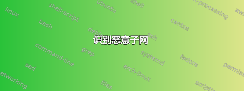 识别恶意子网