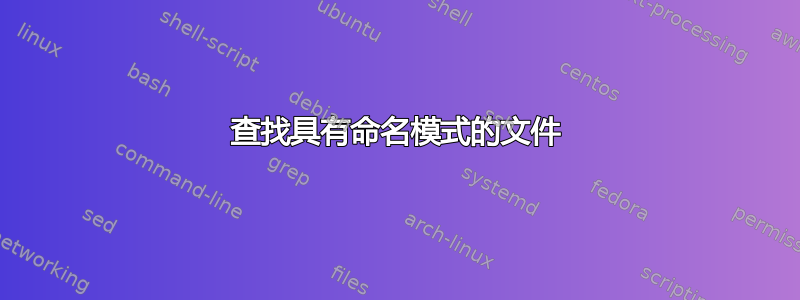 查找具有命名模式的文件