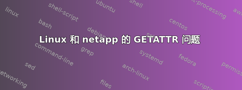 Linux 和 netapp 的 GETATTR 问题