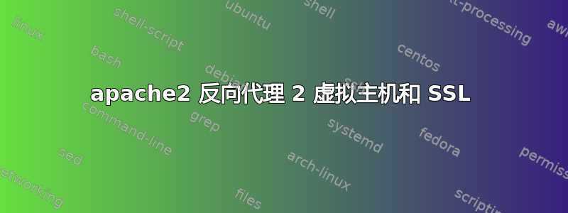 apache2 反向代理 2 虚拟主机和 SSL