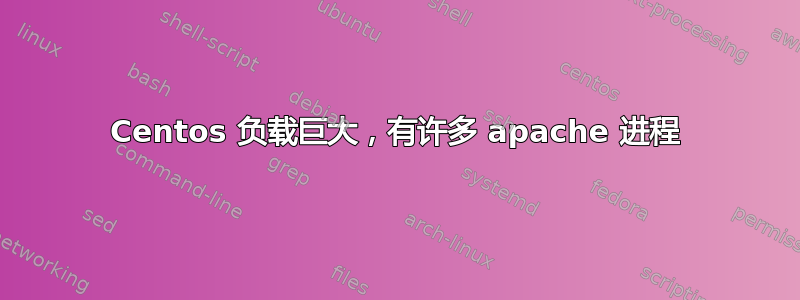 Centos 负载巨大，有许多 apache 进程