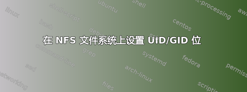 在 NFS 文件系统上设置 UID/GID 位