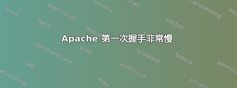 Apache 第一次握手非常慢