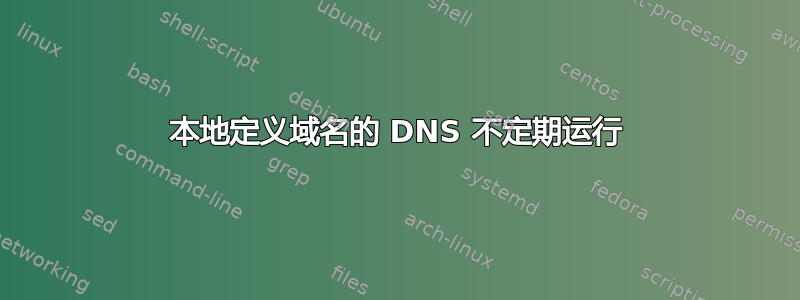 本地定义域名的 DNS 不定期运行