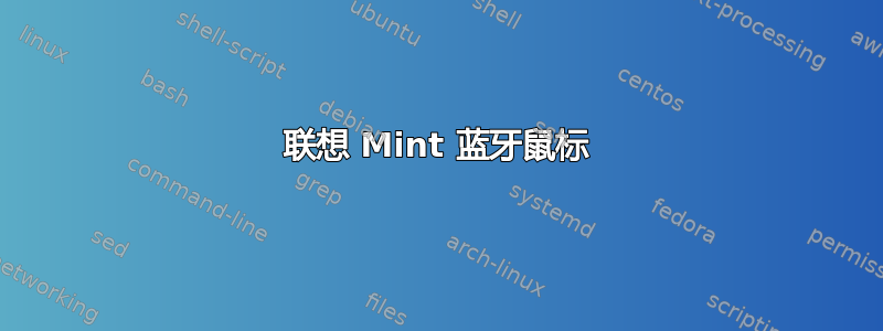 联想 Mint 蓝牙鼠标