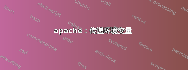 apache：传递环境变量