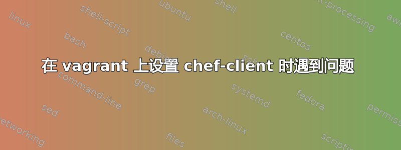 在 vagrant 上设置 chef-client 时遇到问题