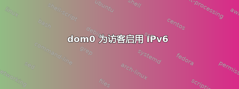 dom0 为访客启用 IPv6