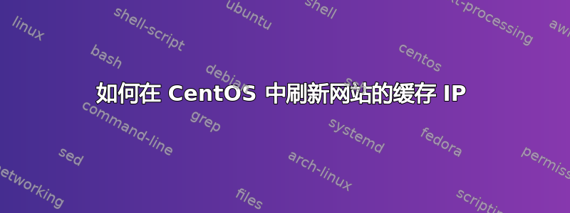 如何在 CentOS 中刷新网站的缓存 IP