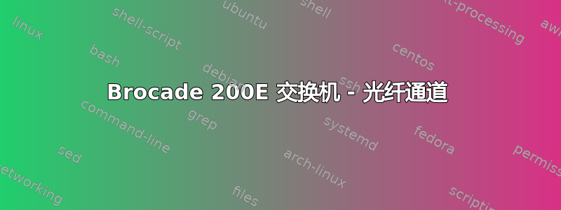 Brocade 200E 交换机 - 光纤通道