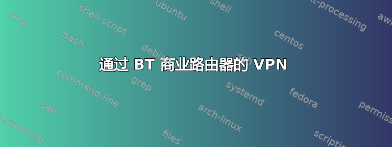 通过 BT 商业路由器的 VPN