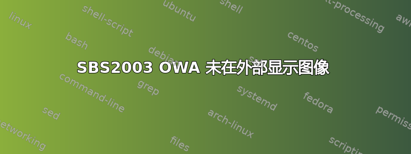 SBS2003 OWA 未在外部显示图像