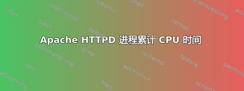 Apache HTTPD 进程累计 CPU 时间