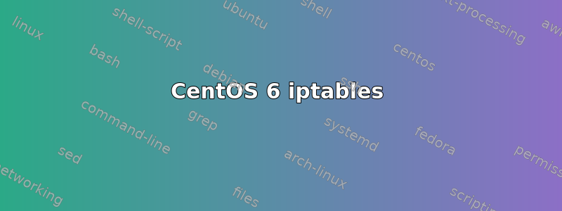 CentOS 6 iptables