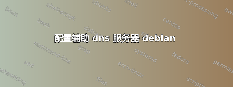 配置辅助 dns 服务器 debian