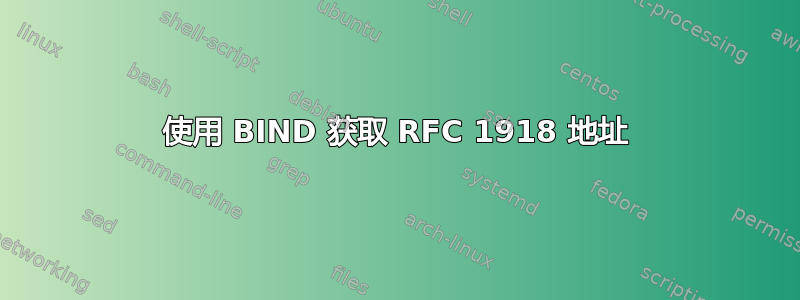 使用 BIND 获取 RFC 1918 地址