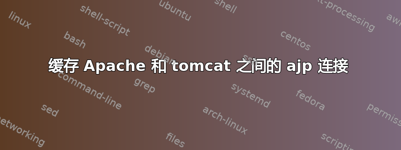 缓存 Apache 和 tomcat 之间的 ajp 连接