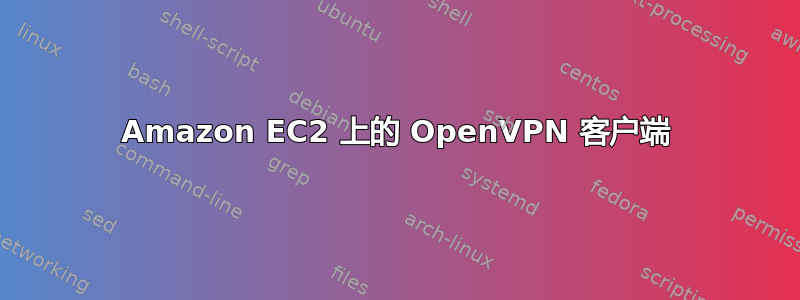 Amazon EC2 上的 OpenVPN 客户端