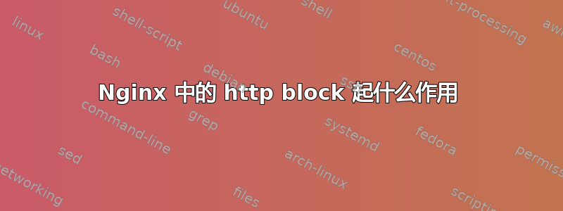 Nginx 中的 http block 起什么作用