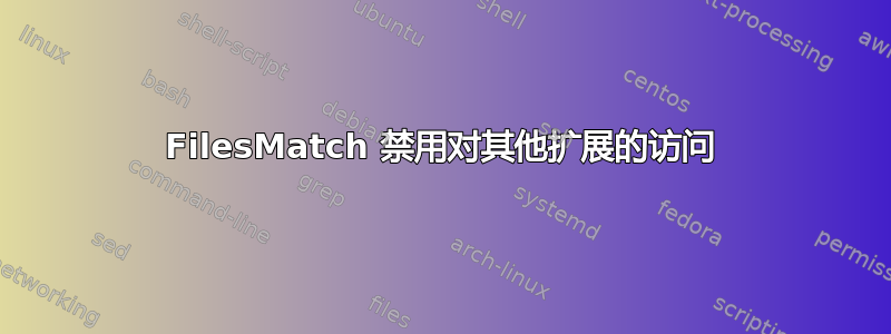 FilesMatch 禁用对其他扩展的访问