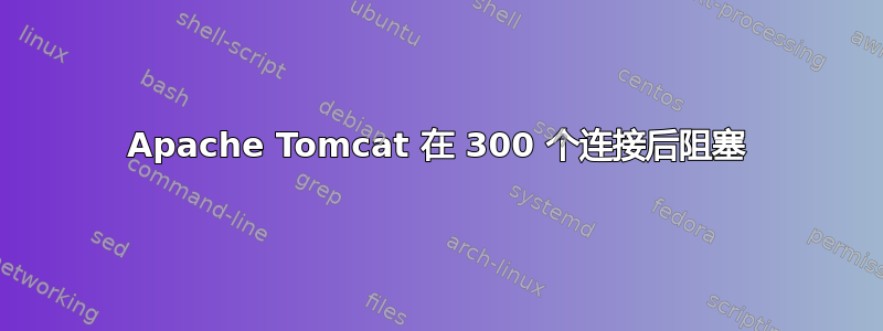 Apache Tomcat 在 300 个连接后阻塞