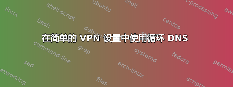 在简单的 VPN 设置中使用循环 DNS