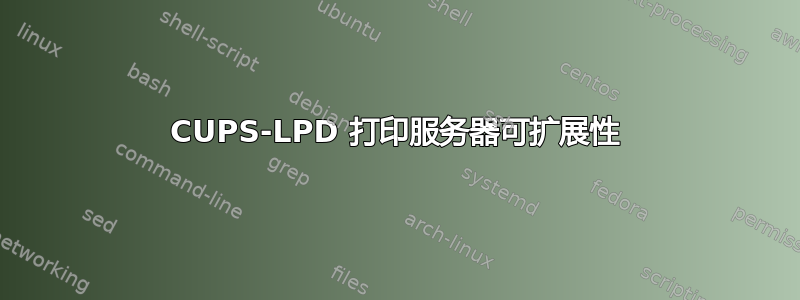 CUPS-LPD 打印服务器可扩展性