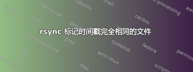 rsync 标记时间戳完全相同的文件