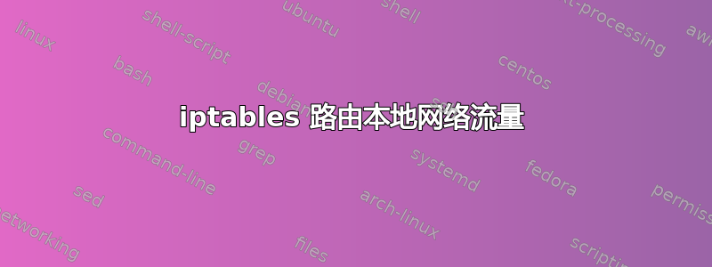 iptables 路由本地网络流量